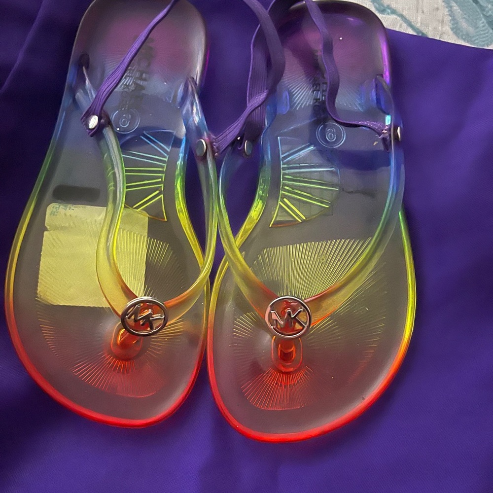 Lil girls size 9 Micheal kors sandals. NWT